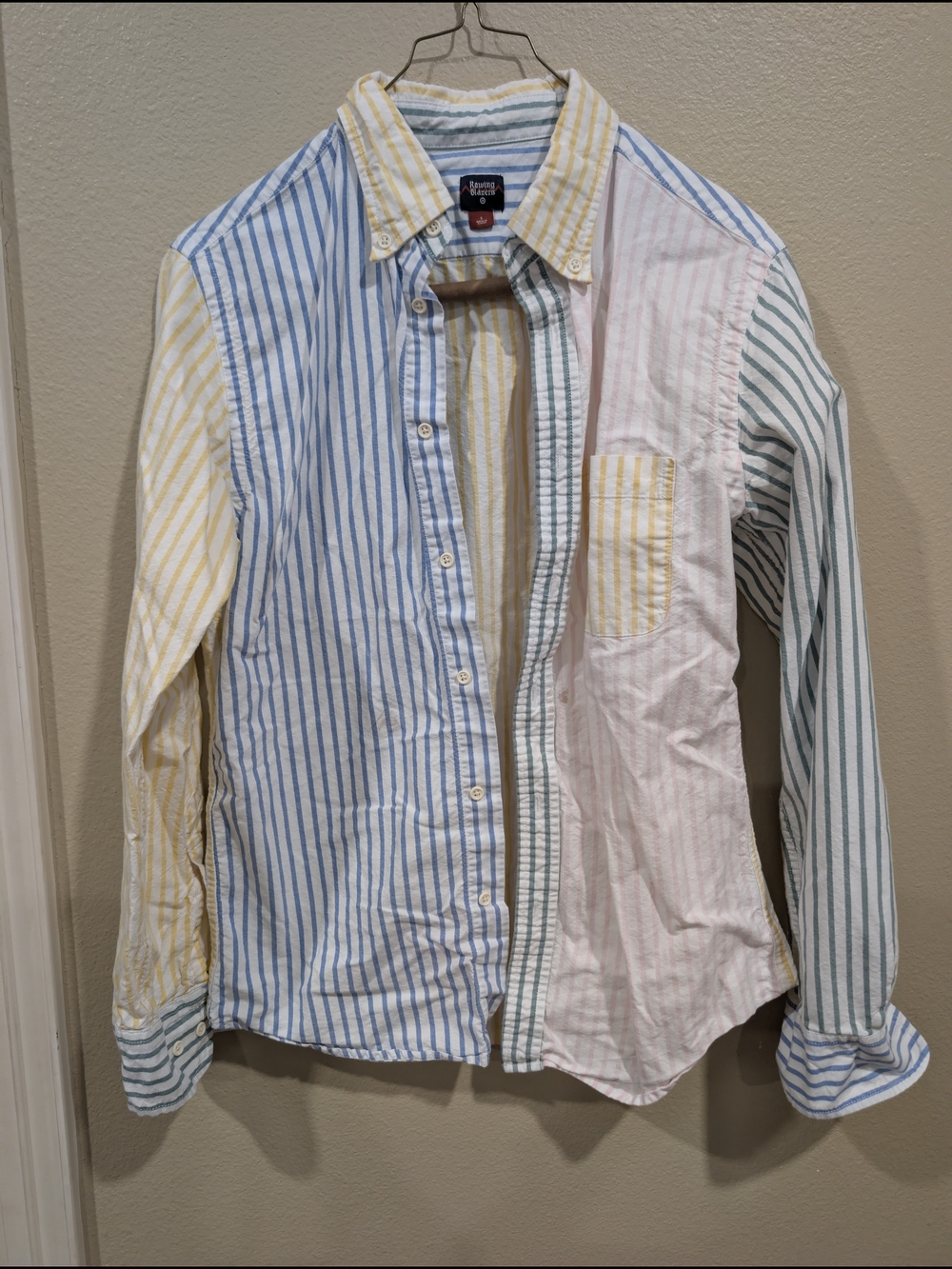 Rowing Blazers x Target Multi-Stripe Pastel Button-Down Shirt